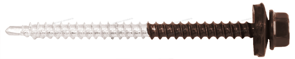 Приобрести качественный Саморез 4,8х70 ПРЕМИУМ RAL8017 (коричневый шоколад) в Компании Металл Профиль.
