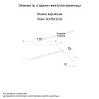 Планка карнизная 100х69х2000 (ECOSTEEL_T-01-Кедр-0.5)